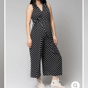 Nom Maternity Jumpsuit Polka Dot